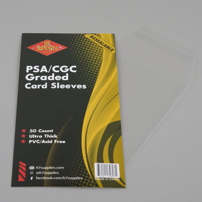 cardboard gold psa graded card sleeves PSA/CGC Graded Card Sleeves – H7 Supplies