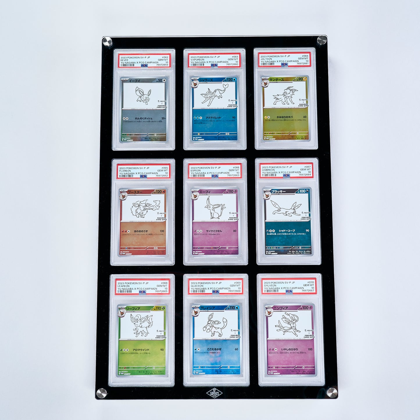 9 Slot PSA Wall Mount Display